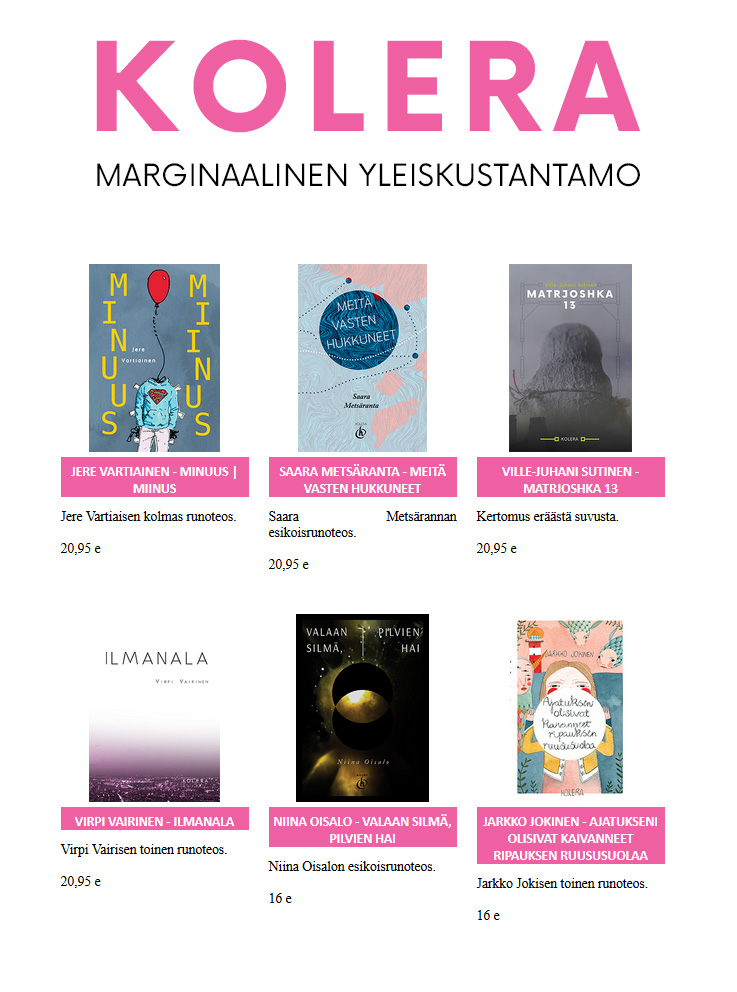 Kolera-kollektiivin katalogia